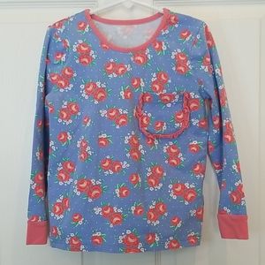 Serendipity by Shrimp & Grits Floral Long Sleeve Top Girls M (5-6)